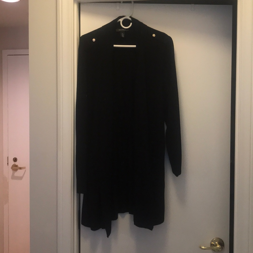 White House Black Market Long Black Sweater
